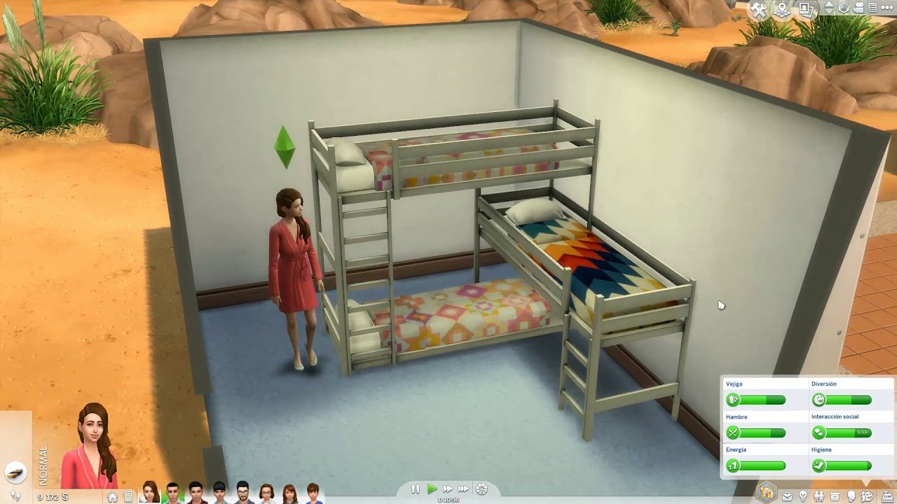 Sims 4 cc bunk bed tsr